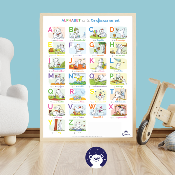 affiche alphabet enfant affirmations positives